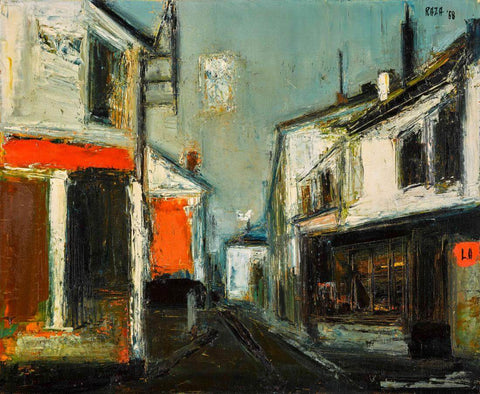 The Little Street (La Petite Rue) - Sayed Haider Raza Painting - Large Art Prints