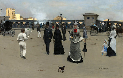 The Square of Europe (La place de lEurope) - Jean Béraud Painting by Jean Béraud