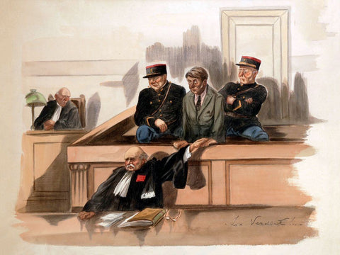 The Verdict - Hoffmann Gaston (Socrate) - Legal Art Illustration Painting by Office Art