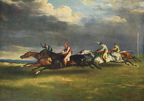 The 1821 Derby At Epsom - Life Size Posters by Théodore Géricault