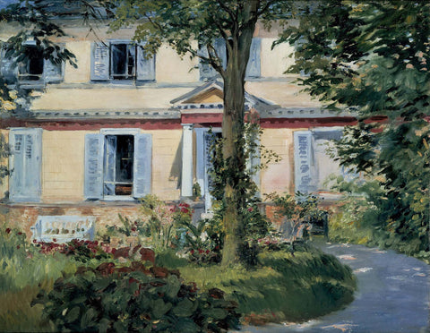 The House at Rueil - Canvas Prints by Édouard Manet
