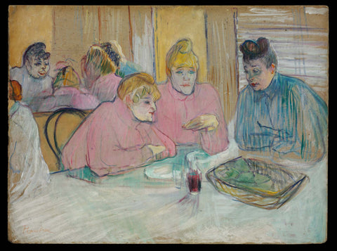 The Ladies in the Dining Room by Henri de Toulouse-Lautrec