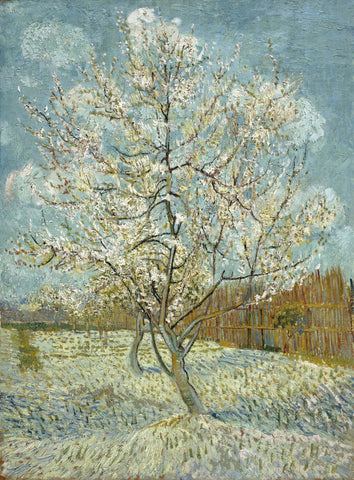 The Pink Peach Tree by Vincent Van Gogh