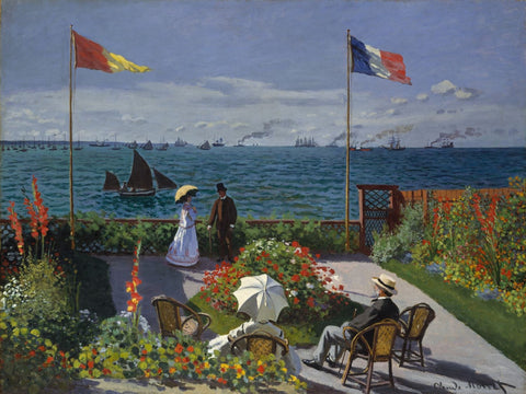 The Terrace At Sainte-Adresse by Claude Monet