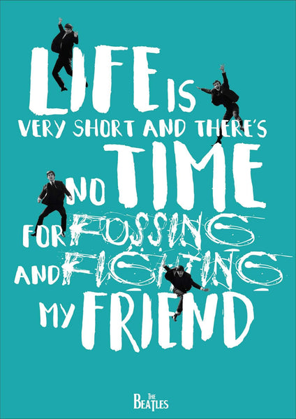 The Beatles - We Can Work It Out - Lyrics Poster - Large Art Prints