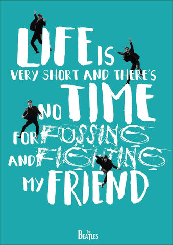 The Beatles - We Can Work It Out - Lyrics Poster - Large Art Prints