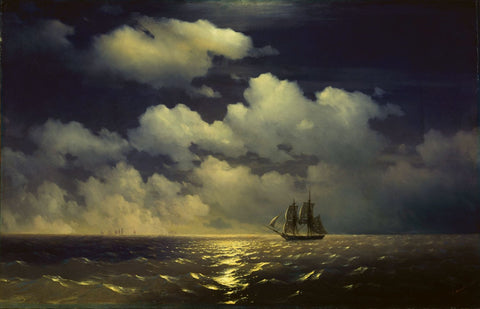 The Brig Mercury Encounter After Defeating Two Turkish Ships by Ivan Aivazovsky