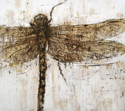 The Dragonfly - Abstract Art Painting - Canvas Prints by Aron