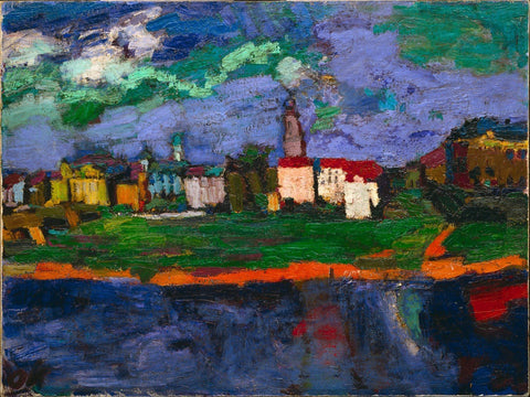 The Elbe Near Dresden (LElba a Dresda) - Life Size Posters by Oskar Kokoschka