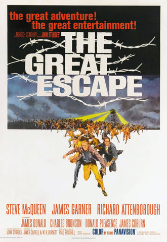 The Great Escape - Steve McQueen Richard Attenborough - Hollywood Cult War Classics Graphic Movie Poster by Kaiden Thompson