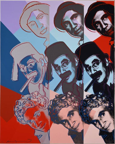 The Marx Brothers 232 - Large Art Prints by Andy Warhol