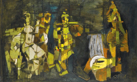 The Puppet Dancers by M F Husain
