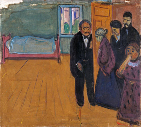 The Smell of Death - Edvard Munch - Canvas Prints