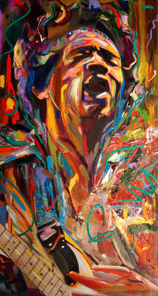 The Spirit Of Jimi Hendrix #1 - Framed Prints