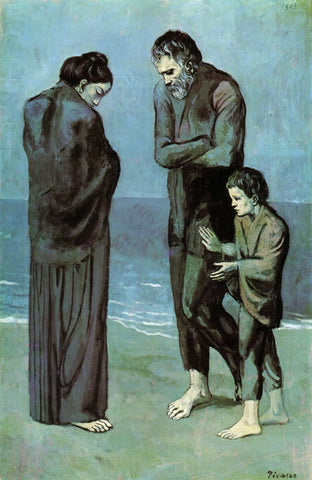 Pablo Picasso - Les Pauves Au Bord De La Mer - The Tragedy by Pablo Picasso