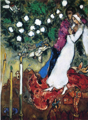 Three Candles by Marc Chagall