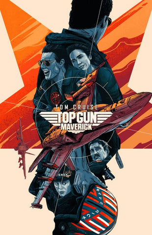 Top Gun Maverick - Tom Cruise - Hollywood Movie Fan Art Graphic Poster by Movie Posters