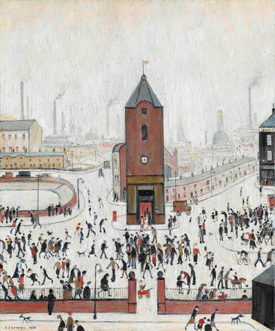 Town Center by L S Lowry