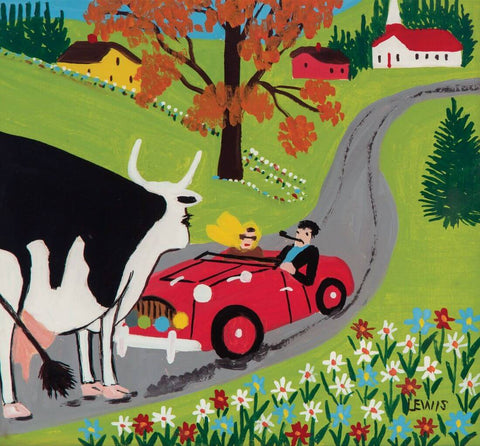 Traffic Jam - Maud Lewis - Canadian Folk Artist by Maud Lewis