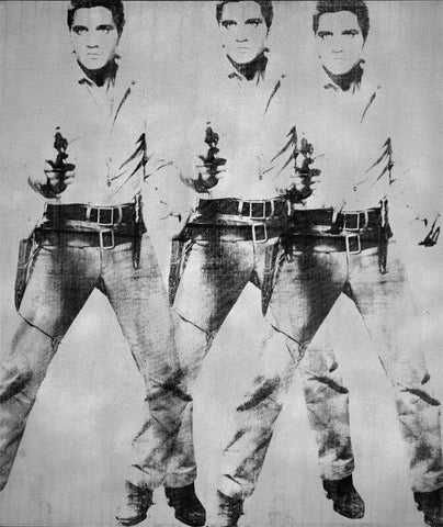 Triple Elvis - Large Art Prints by Andy Warhol