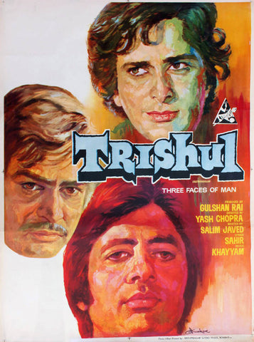 Trishul - Amitabh Bachchan - Hindi Movie Poster - Tallenge Bollywood Poster Collection by Tallenge Store