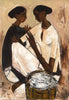 Two Fisherwomen - B Prabha - Indian Art Painting - Canvas Prints