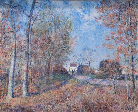 Un coin de bois aux Sablons by Alfred Sisley