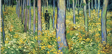 Undergrowth with Two Figures by Vincent Van Gogh