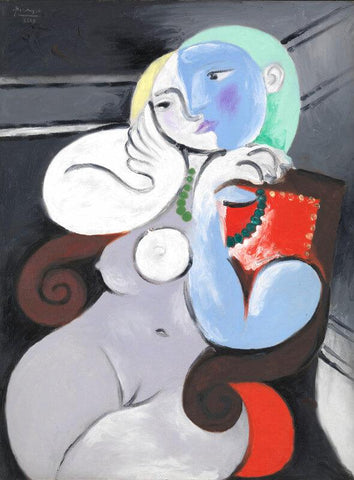Untitled-(Woman Naked On Chair) by Pablo Picasso