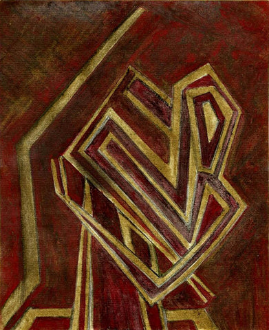 Untitled (Abstract) by Rabindranath Tagore