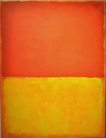 Untitled (Orange And Yellow) - Canvas Prints