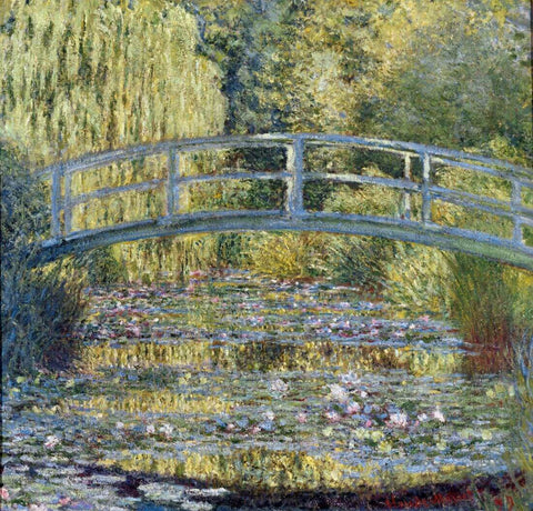 Water Lily Pond, Green Harmony (Étang aux nénuphars, harmonie verte) - Claude Monet Painting – Impressionist Art by Claude Monet