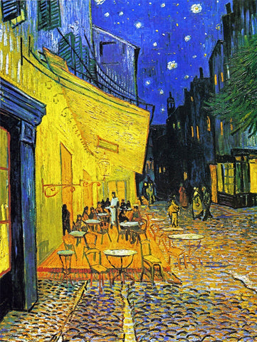 Cafe Terrace at Night - Large Art Prints by Vincent van Gogh