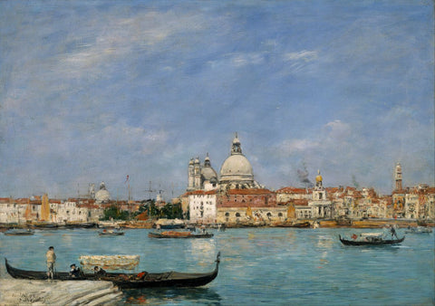 Venice (Santa Maria della Salute from San Giorgio) - Posters by Eugène Boudin