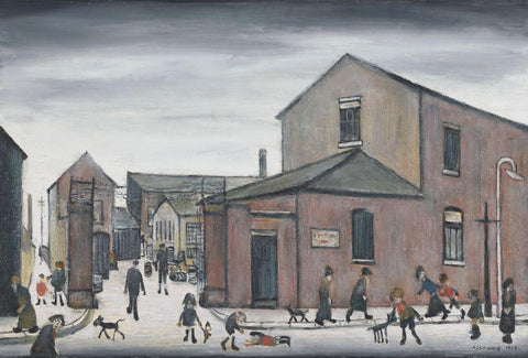 Viaduct Works,Manchester - L S Lowry RA by L S Lowry