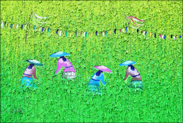 Vietnamese Farming Women - Canvas Prints