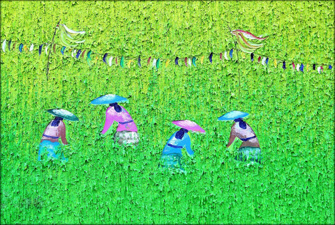 Vietnamese Farming Women - Large Art Prints