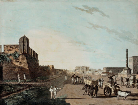 Views In Calcutta - Thomas Daniell - Vintage Orientalist Paintings of India by Thomas Daniell