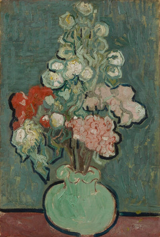 Still Life, Vase with Rose-Mallows by Vincent van Gogh