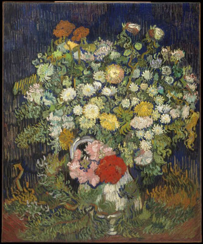 Bouquet Of Flowers In A Vase - Canvas Prints by Vincent Van Gogh