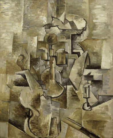 Violin and Candlestick by Georges Braque