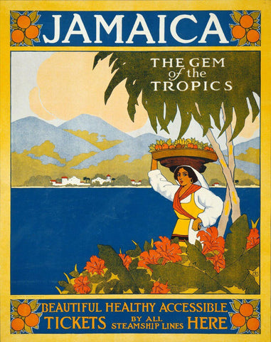 Visit Jamaica - Vintage Travel Poster by Travel