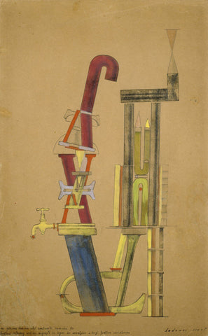 Von Minimax Dadamax Selbst Konstruiertes Maschinchen - (Little Machine Constructed By Minimax Dadamax In Person) by Max Ernst Paintings