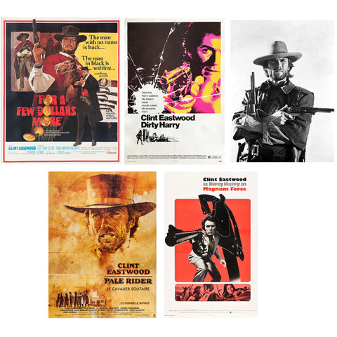 Clint Eastwood Movie Posters Set - Set of 10 Poster Paper - (12 x 17 inches)each by Eastwood