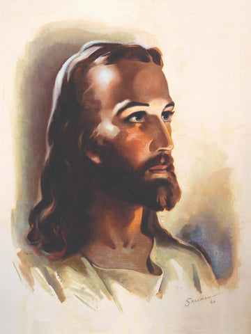 Warner Sallman - Head of Jesus Christ by Warner Sallman