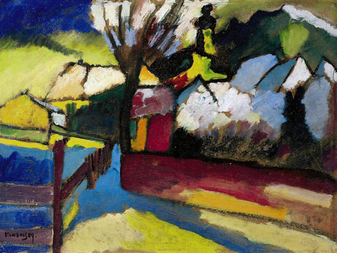 Autumn Landscape With Tree - (Herbstlandschaft mit Baum) - Wassily Kandinsky by Wassily Kandinsky