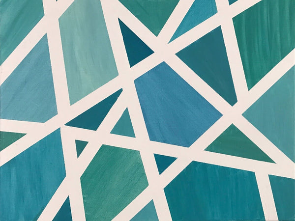 We Zig We Zag - Abstract Painting - Life Size Posters