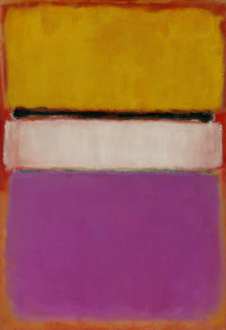 White Center (Yellow, Pink and Lavender on Rose) - Mark Rothko Color Field Painting by Mark Rothko