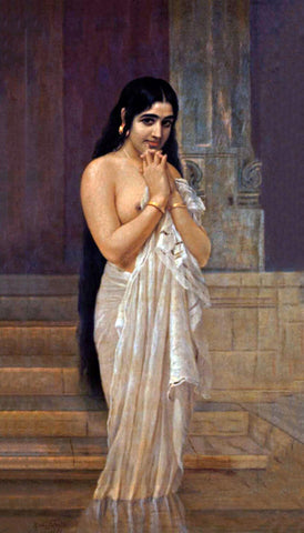 Woman - Raja Ravi Varma Painting by Raja Ravi Varma