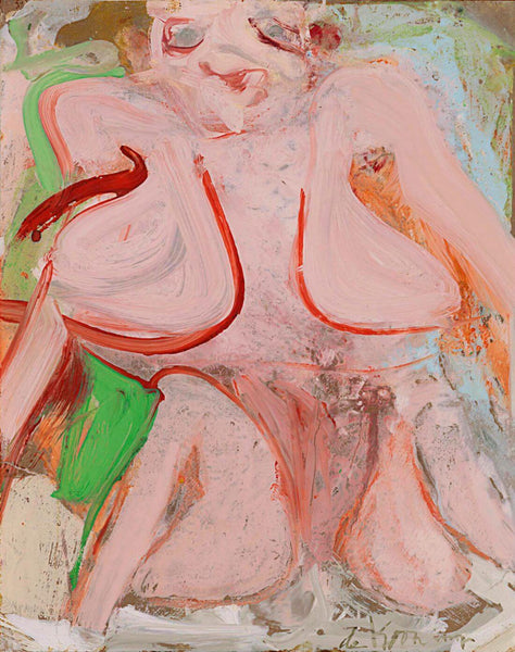 Woman Pink Torso - Willem de Kooning - Abstract Expressionist  Painting - Framed Prints